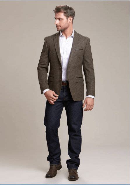 sports jacket with jeans fit